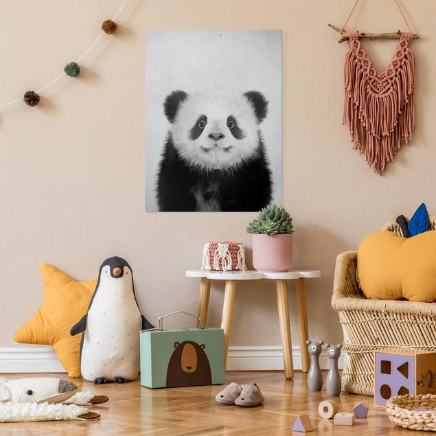 Billeder pandaer Baby Panda Prian Black And White