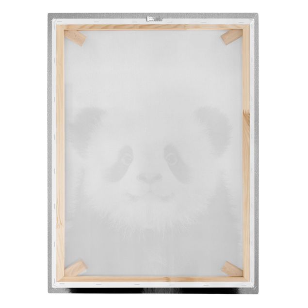 Billeder Gal Design Baby Panda Prian Black And White
