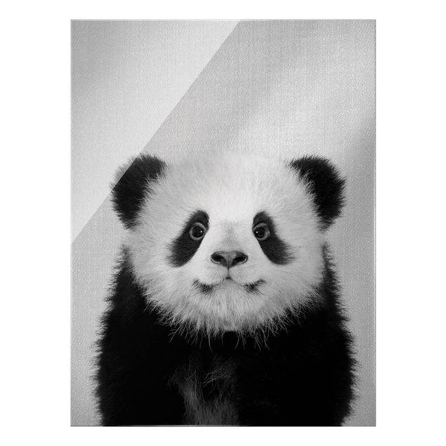 Billeder moderne Baby Panda Prian Black And White