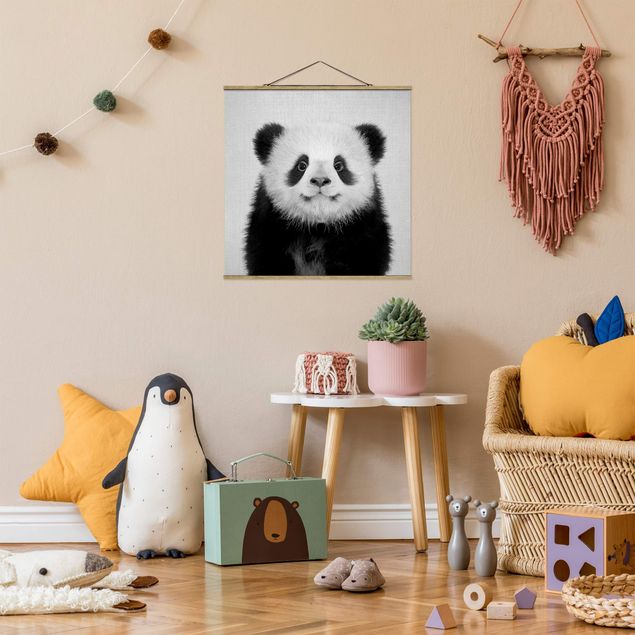 Billeder moderne Baby Panda Prian Black And White
