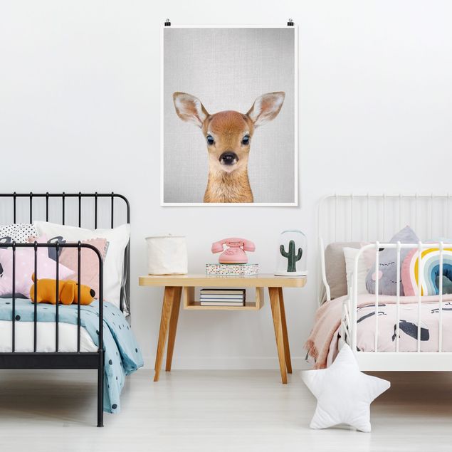 Plakater dyr Baby Roe Deer Romy