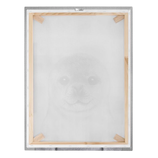 Billeder Gal Design Baby Seal Ronny Black And White