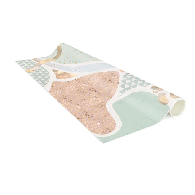 moderne tæppe Abstract Seascape Pastel Pattern