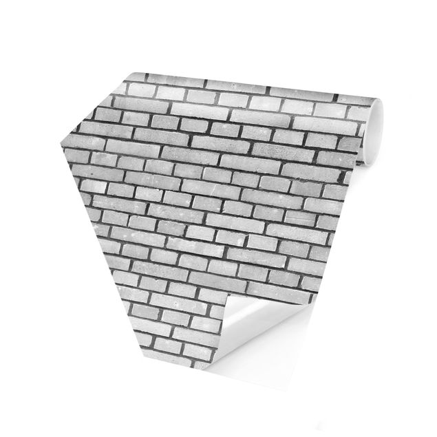 Industriel tapet Brick Wall White