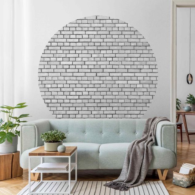 Murstenstapet Brick Wall White