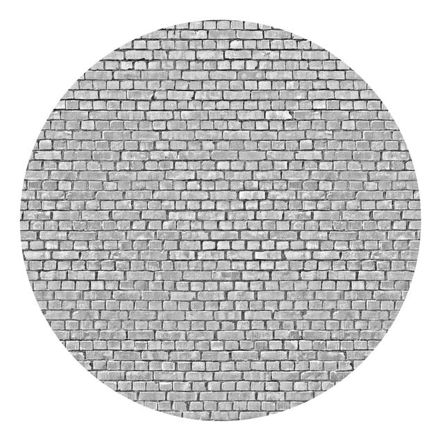 Tapet mønster Brick Tile Wallpaper Black And White