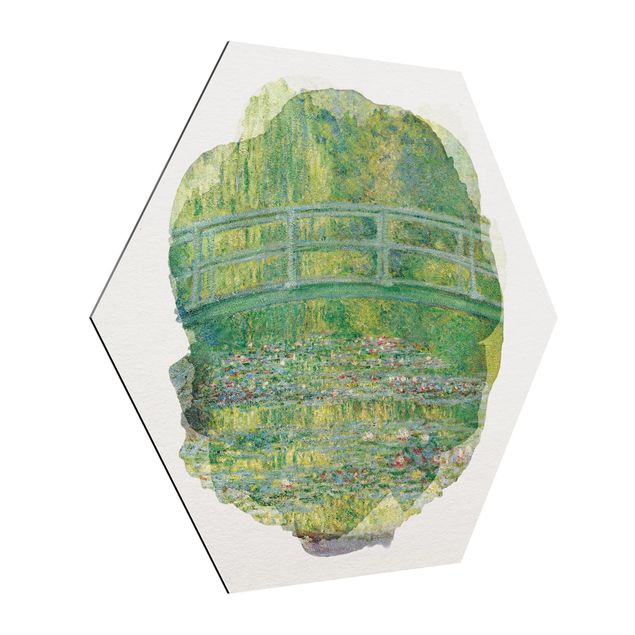 Billeder landskaber Water Colours - Claude Monet - Japanese Bridge