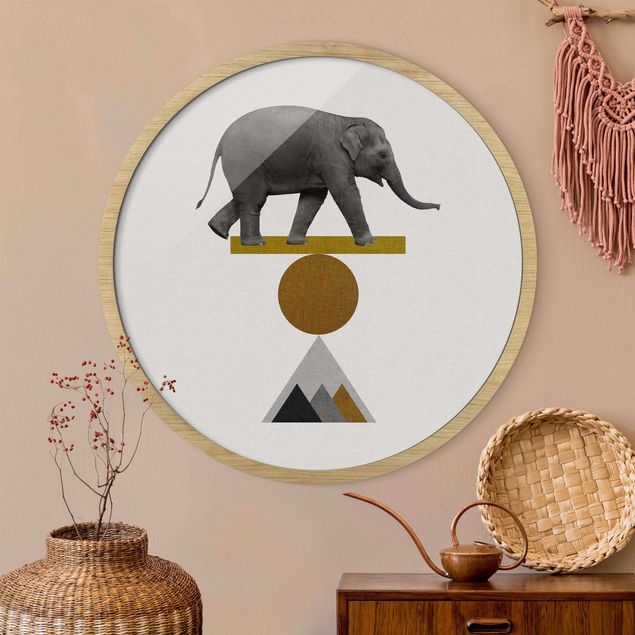 Rund billeder Art Of Balance Elephant
