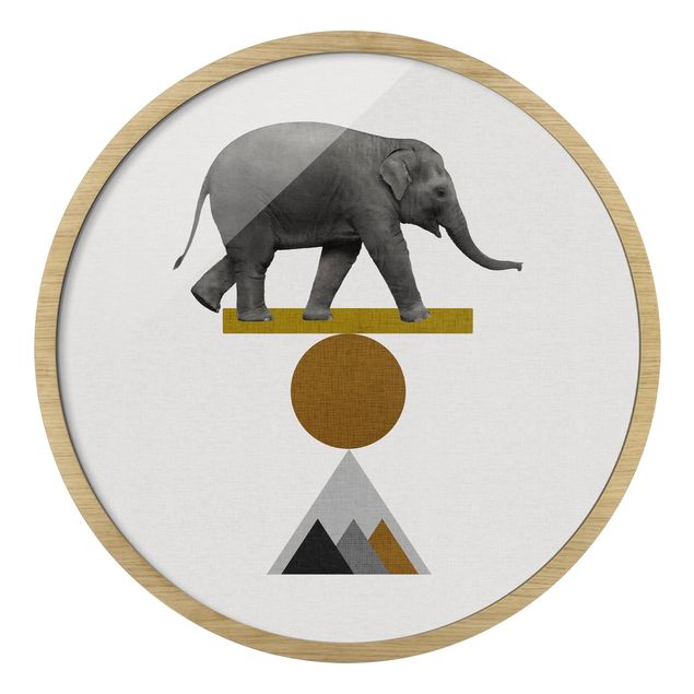 Billeder grå Art Of Balance Elephant