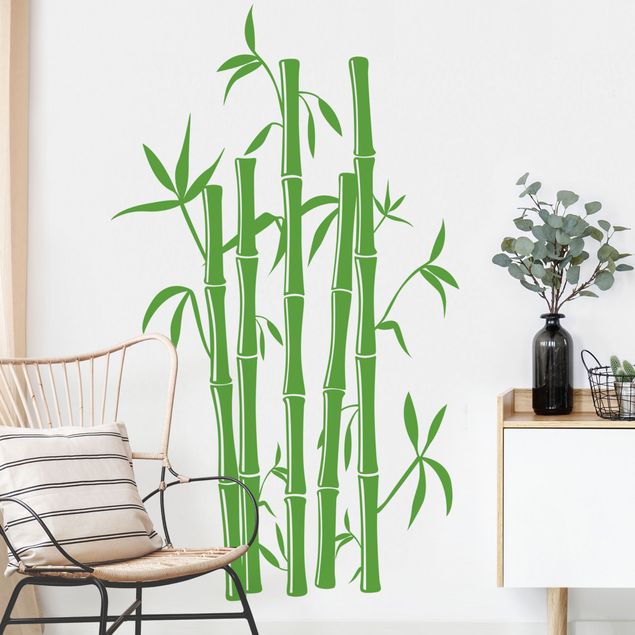 Wallstickers bambus Bamboo 5-piece