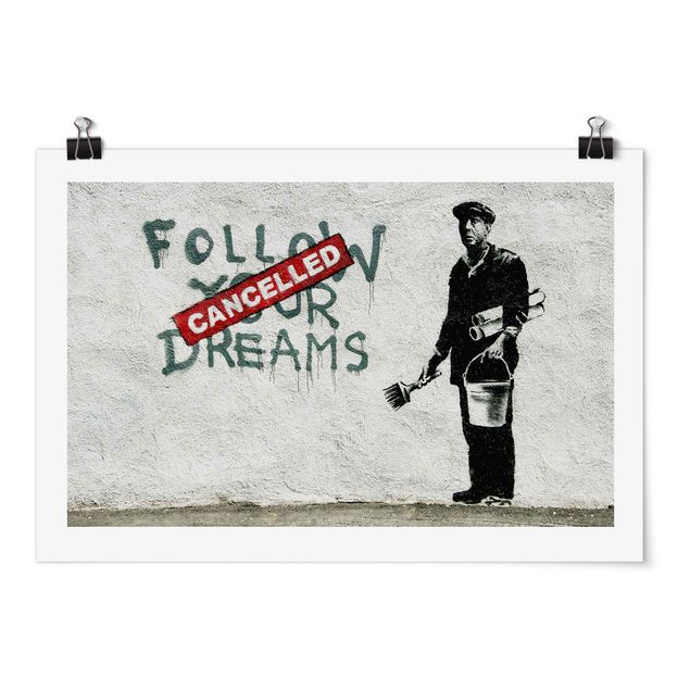 Billeder sort og hvid Follow Your Dreams - Brandalised ft. Graffiti by Banksy