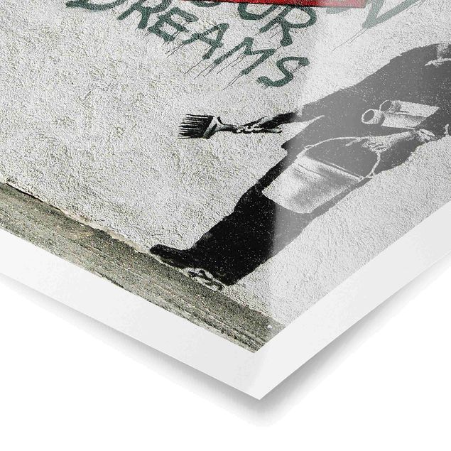 Plakater Follow Your Dreams - Brandalised ft. Graffiti by Banksy