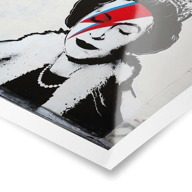 Plakater Queen Lizzie Stardust - Brandalised ft. Graffiti by Banksy
