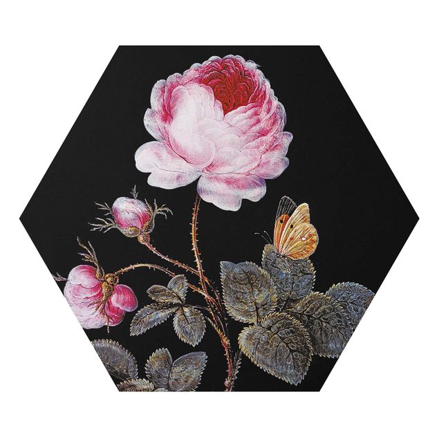 Billeder blomster Barbara Regina Dietzsch - The Hundred-Petalled Rose