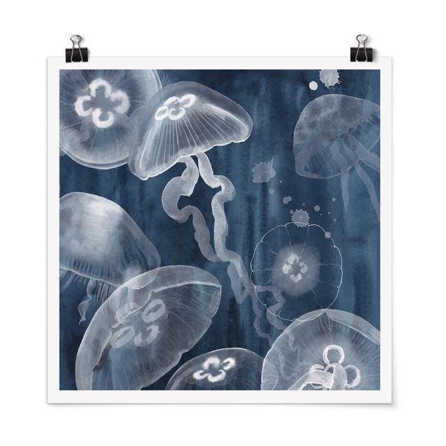 Billeder moderne Moon Jellyfish I