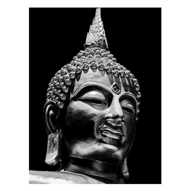 Billeder kunsttryk Buddha Statue Face