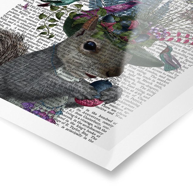 Billeder farvet Fowler - Squirrel With Acorns