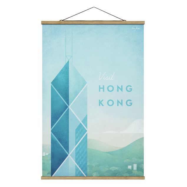 Billeder kunsttryk Travel Poster - Hong Kong
