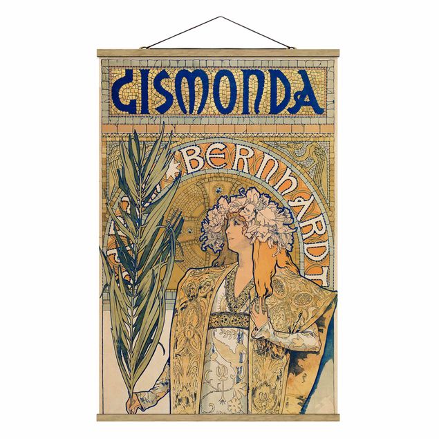 Billeder kunsttryk Alfons Mucha - Poster For The Play Gismonda