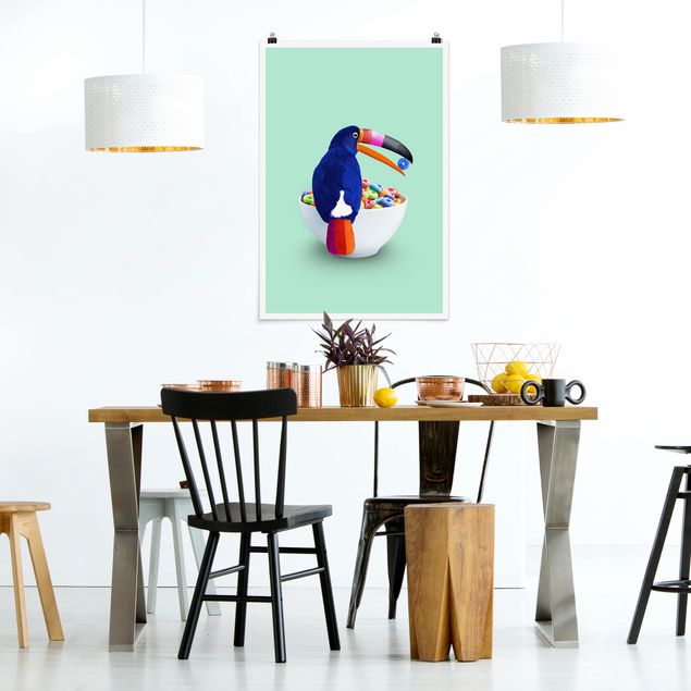 Plakater dyr Breakfast With Toucan