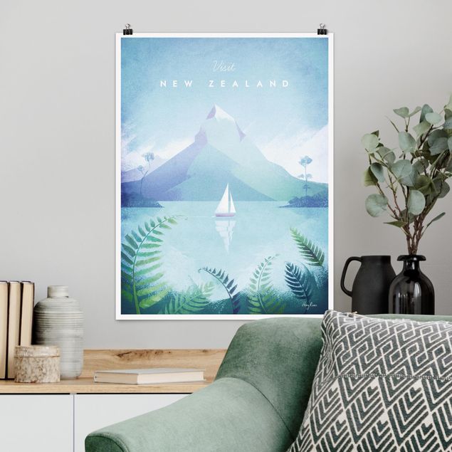 Billeder Australien Travel Poster - New Zealand