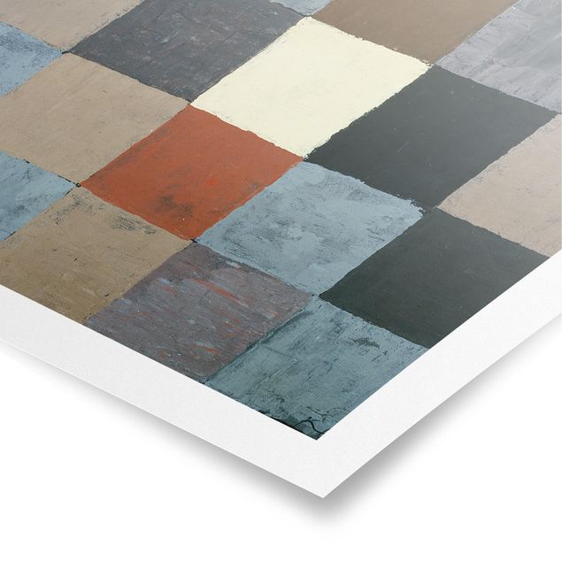 Billeder kunsttryk Paul Klee - Color Chart (on Gray)