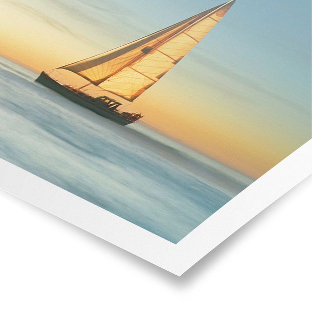 Plakater landskaber Sailboats On the Ocean