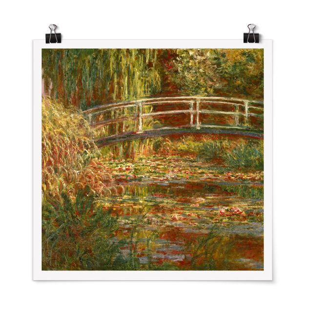 Kunst stilarter Claude Monet - Waterlily Pond And Japanese Bridge (Harmony In Pink)