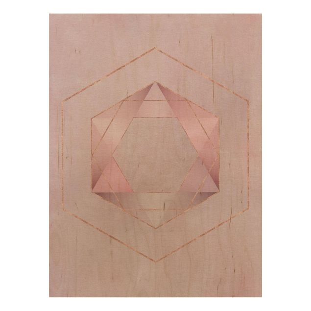 Billeder Andrea Haase Geometry In Pink And Gold I
