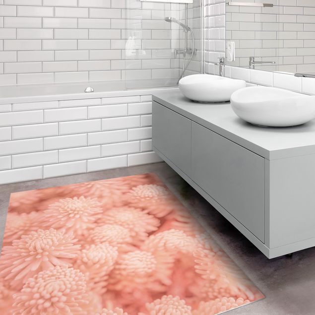 moderne gulvtæppe Light Pink Floral Magic Sedum