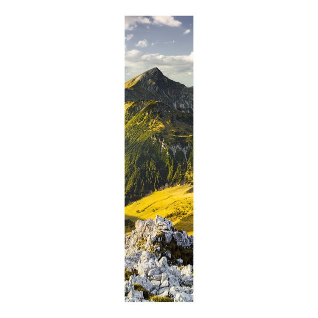 Panelgardiner landskaber Mountains And Valley Of The Lechtal Alps In Tirol