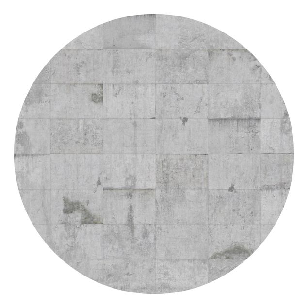 Tapet med mønster Concrete Brick Look Grey