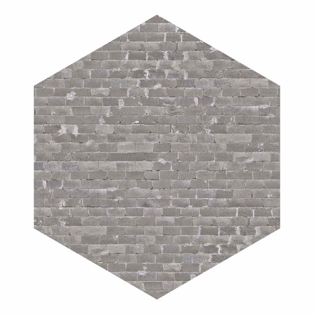 Tapet grå Concrete Brick