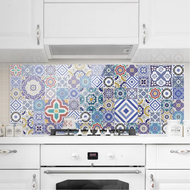 køkken dekorationer Mirror Tiles - Elaborate Portuguese Tiles