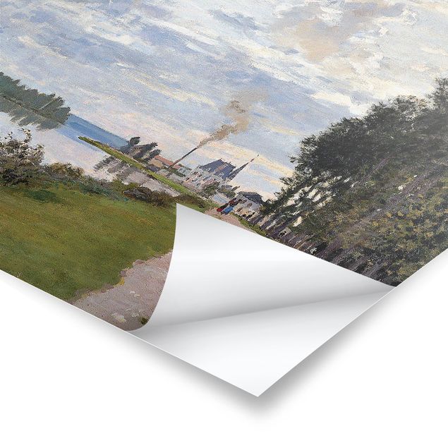 Billeder kunsttryk Claude Monet - The Waterfront At Argenteuil