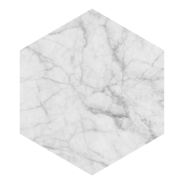 Hvid tapet Bianco Carrara