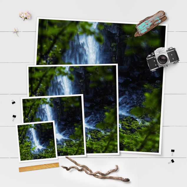 Plakater View Of Waterfall