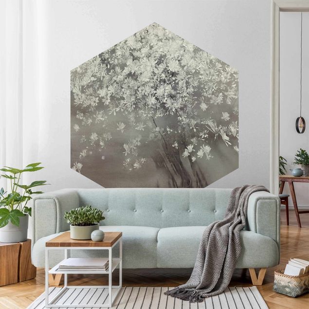 Vintage tapet Blossoming Trees