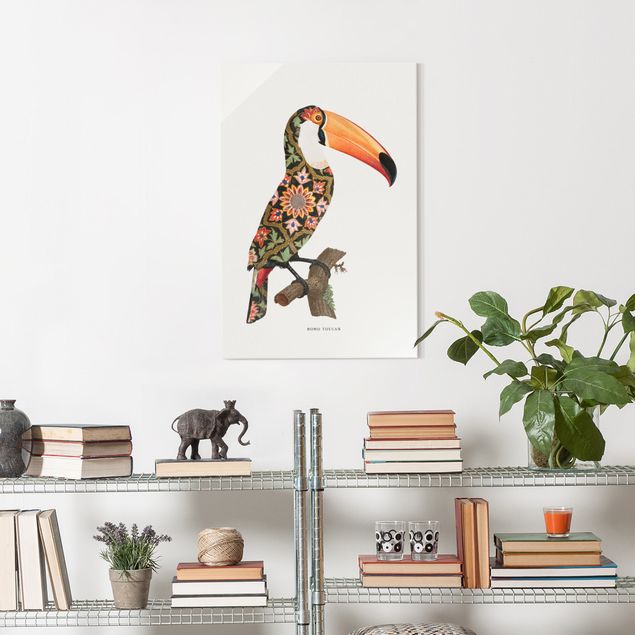 Billeder kunsttryk Boho Birds - Toucan