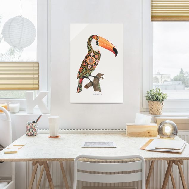 Billeder retro Boho Birds - Toucan