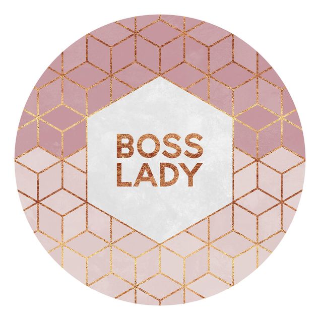 Moderne tapet Boss Lady Hexagons Pink