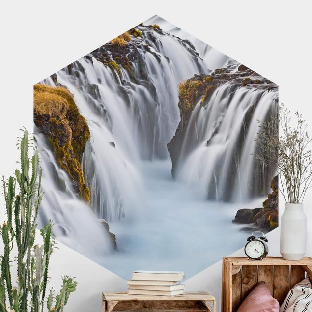 køkken dekorationer Brúarfoss Waterfall In Iceland