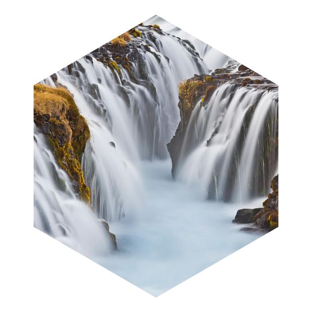 Fototapet landskaber Brúarfoss Waterfall In Iceland