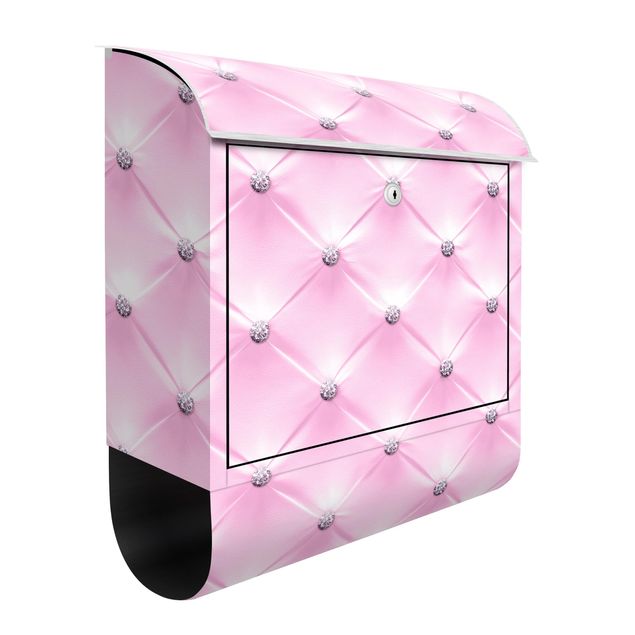 Postkasser lyserød Diamond Light Pink Luxury