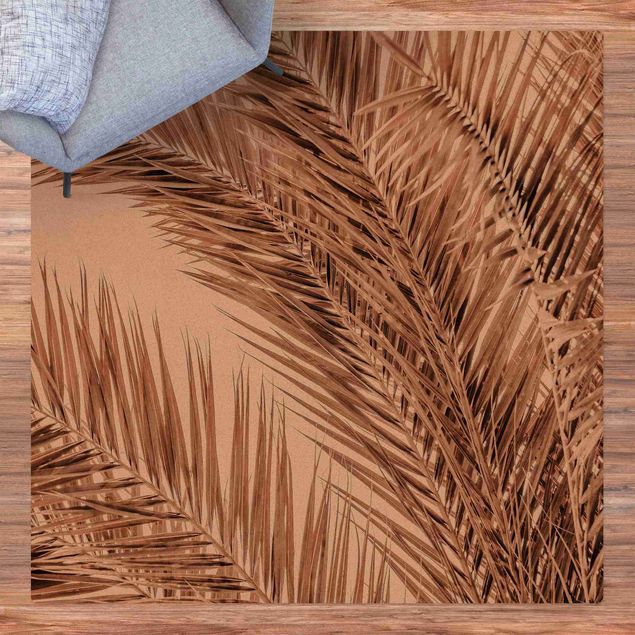 Kork måtter Bronze Coloured Palm Fronds