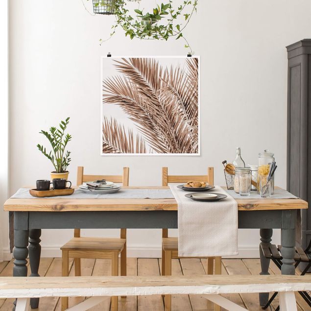Plakater blomster Bronze Coloured Palm Fronds