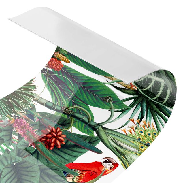 Stænkplader Colourful Tropical Rainforest Pattern II