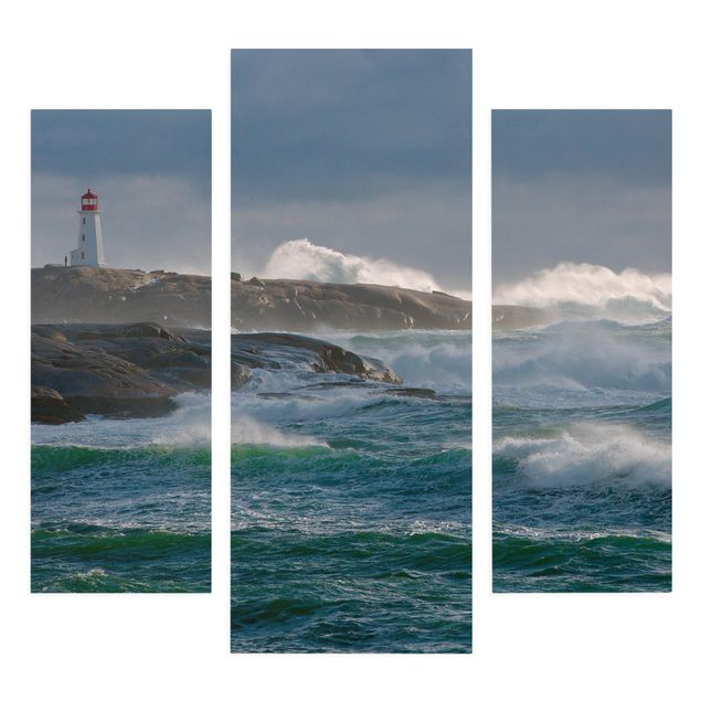 Billeder på lærred landskaber In The Protection Of The Lighthouse