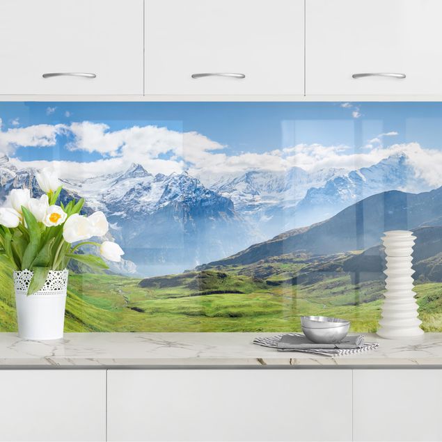 køkken dekorationer Swiss Alpine Panorama