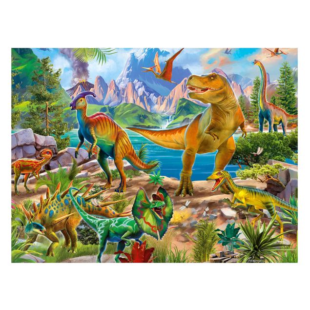 Magnettavler dyr T-Rex And Parasaurolophus